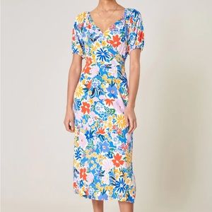 The Native One Floral Knee Length Dress (S)